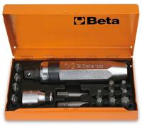 Beta 12950108 Model 1295 /C14 Impact Screwdriver with 14 Insets and 1 Socket Holder, 1/2" Drive