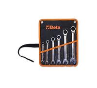 Beta 141/B9 Combination Spanner Set 9 Pieces Straight with Ratchet (Item 141) in Case