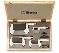 Beta 16580001 Model 1658/C4 Assortment of 4 Micrometer, 0-100mm