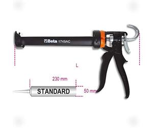 Beta 17490005 Model 1749 AC High Thrust Gun for Chemical Binders, 360mm