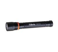 BETA 1833 S Professional Rechargeable LED Torch, High Brightness Long Distance LED Torch in Robust Anodized Aluminium, Up to 500 Lumens, Size S