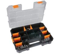 BETA 2080/DL Large Storage Case with 5 Compartments and 8 Removable Dividers, Ideal for Hardware, Screws, Nuts and Dowels