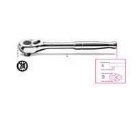 Beta 3/8" Drive Reversible Ratchet with Metal Handle 178mm - Beta Tools 910M/55
