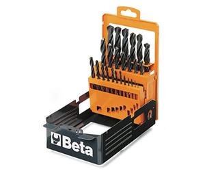 Beta 4100425 Model 410/Sp25 Jobber Drill in Case, 1mm-13mm x 0.5mm, Set of 25