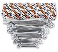 BETA 42/S26 - Set of 26 Chrome Steel Combination Spanners with Forks and 15° Angled Polygon