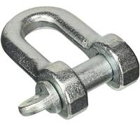Beta 80260040 Model 8026 A40 Dee Shackle, Hot Forged Carbon Steel, Grade 4, Uni 1947 Type A, Galvanized, 40 mm Size