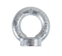 Beta 80420416 Model 8042E ZM16 Lifting Eye Nut, DIN 582, Galvanized, M16 Size