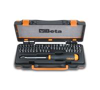 Beta 8610978 Model 861 /C61P Set of 61 Hex Bit & 1 Magnetic Quick Release Bit Holder, 1/4 Hex