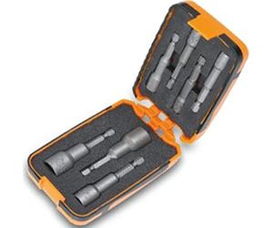 Beta 8620950 Model 862 F/A7 Set of 7 Magnetic Bit Hexagon Socket, In Plastic Case, 1/4 Hex