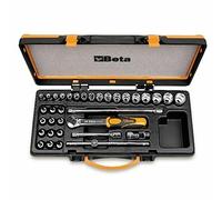 Beta 900/C29 29 Piece Sockets, Socket Drivers, Extension Bars, T-Handle and Reversible Ratchet Assortment in case