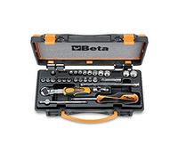 Beta 9000979 Model 900 MB/C28 11 Bi-hex Sockets, 11 Socket Drivers and 6 Accessories, 1/4 Drive