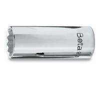 Beta 900MB/L 13mm 1/4" Drive Socket, 12 Point, with Chrome Plated