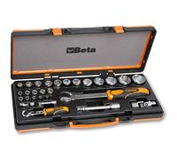 Beta 902A/C22 Set of 22 Hex Socket Keys and 6 Accessories in Sheet Metal Box