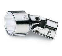 Beta 9100261 Model 910 AS/SN7/16 Swivel End Bi-hex Hand Sockets, 3/8 Drive, 7/16af