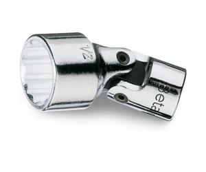 Beta 9100261 Model 910 AS/SN7/16 Swivel End Bi-hex Hand Sockets, 3/8 Drive, 7/16af