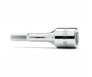 Beta 9100508 Model 910 ME8 Hexagon Bit Socket Driver, Long Series, 3/8 Drive, 8mm