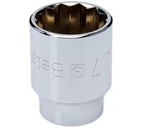 Beta 9200127 Model 920 B27 Bi-hex Hand Sockets, 1/2 Drive, 27mm