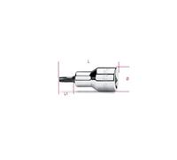 Beta 9200539 Model 920 TX55L Socket Drivers for Torx Head Screws, Long Series, 1/2 Drive, T55