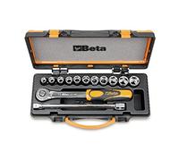 Beta 9200922 Model 920 B/C11 Bi-hex Sockets and 2 Accessories, 10-22mm, 1/2 Drive, 11 Pieces