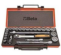 Beta 9200949 Model 920 B/C20 Bi-hex Sockets and 5 Accessories, 10-32mm, 1/2 Drive, 20 Pieces