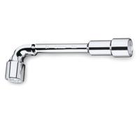 Beta 9320007 Model 932 7X7 Double Ended Hexagon/Bi-Hex Offset Socket Wrenche, Bright Chrome-Plated, 7 x 7 mm Size