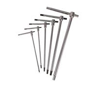 Beta 951/S6 - T-Keys with Three Ends Male Hexagonal Chrome - 6 Pieces