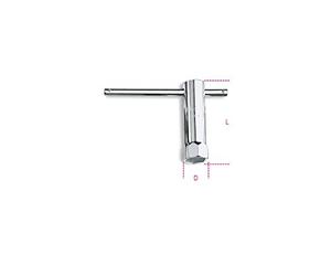 Beta 9550016 Model 955 16 Tubular Spark-plug Wrench, Chrome-Plated, Hexagon End, 16 mm Size