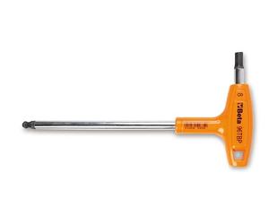 Beta 960686 Model 96 T-BP3 Ball Head Offset Hexagon Key with High Torque Handle, 3 mm Size