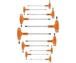 Beta 960951 Model 96 T/S11 Set of Offset Hexagon Key with High Torque Handle, Chrome-plated