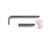 Beta 960962 Model 96 BP2.5 Ball Head Offset Hexagon Key, Burnished, 2.5 mm Size