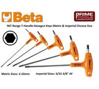 Beta 96T Series Metric & 97T/AS Imperial T-Handle Hexagon Allen Keys & Sets