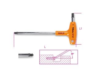 Beta 96TBP Series Metric Ball Ended T-Handle Hexagon Allen Keys & 6 Piece Set