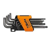 Beta 970164 Model 97 BTX/SC8 Set of 8 Ball End Offset Torx Key with Display