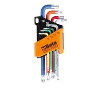 BETA 97BTX-C/SC8 Set of 8 Coloured Bent Male Spanners with a Ball End for Torx® Screws