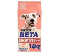 BETA Adult Sensitive 14kg Ensure Sensitive Skin & Digestion Not Spoiling Dog Diet Wholesome Dry Food Nutritious Salmon Range of Ingredients Support Immune System