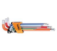 Beta Ball-Shaped PTA Key L Pack of 9 Colour BP-CL/SC9