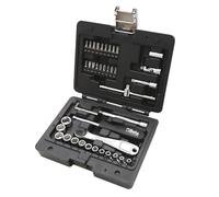 Beta BW 903E/C42 13-Piece Hex Socket Set with 18 Screwdriver Bits and 4 Bent Hexagonal Keys and 7 Accessories in Plastic Case