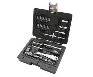 Beta BW 903E/C42 13-Piece Hex Socket Set with 18 Screwdriver Bits and 4 Bent Hexagonal Keys and 7 Accessories in Plastic Case