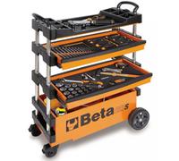 Beta C27S Orange Folding Portable Tool Trolley With Drawers No Tools 027000201