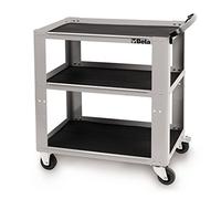 Beta C51 grey trolley with 3 tool shelves and loading capacity