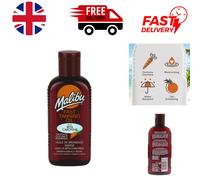 Malibu Sun Bronzing Fast Tanning Oil with Beta Carotene, Water Resistant, Tropical Coconut Fragrance, 200ml