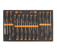 Beta Easy M213 25 Piece Slotted, Phillips & Torx Screwdriver Set Supplied in Foam Module