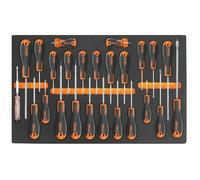 Beta Easy M213 25 Piece Slotted, Phillips & Torx Screwdriver Set Supplied in Foam Module