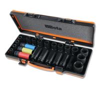 Beta Impact Socket Set 1/2in. Drive Standard & Deep, Metric 10 - 32mm - 720/C24