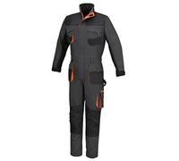 BETA Men's 7850g Light Weight Design and Fit Multi-Pocket Work Suit with Zip Front Double Slider, Flap Blanket with Pull Closure, grey, L Lungo
