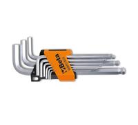 Beta Set of 9 Ball Head Offset Hexagon Key Wrenches - Beta Tools 96BPC/SC9