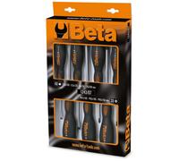 Beta 12430017 Model 1243 /D7 Screwdrivers for Slotted and Cross Head Phillips Screws, 7 Pieces