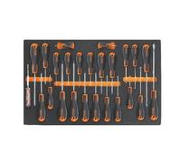 Beta Tools 25 Piece Slotted / Phillips / Torx Screwdriver Set EVA Foam Tray M213