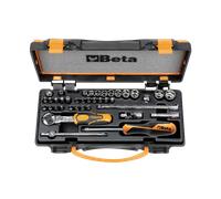 Beta 9000971 Model 900 /C11 11 Hexagon Sockets, 20 Bits and 8 Accessories, 1/4 Drive