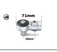 Beta Tools 614/50 Push-Through Ratchet for Torque Bar 1/2" Drive 006140002